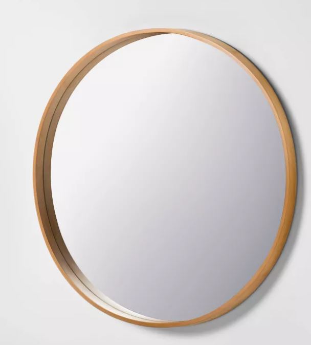 30" Round Framed Mirror Natural - Hearth & Hand with Magnolia