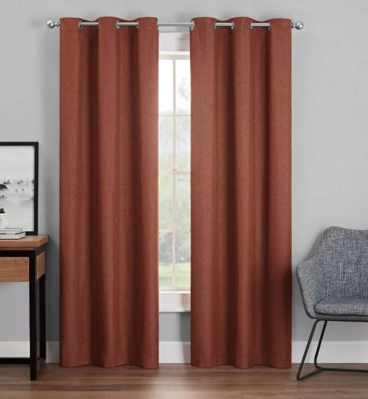 84"x42" Windsor Blackout Curtain Panel Burnt Henna - Eclipse