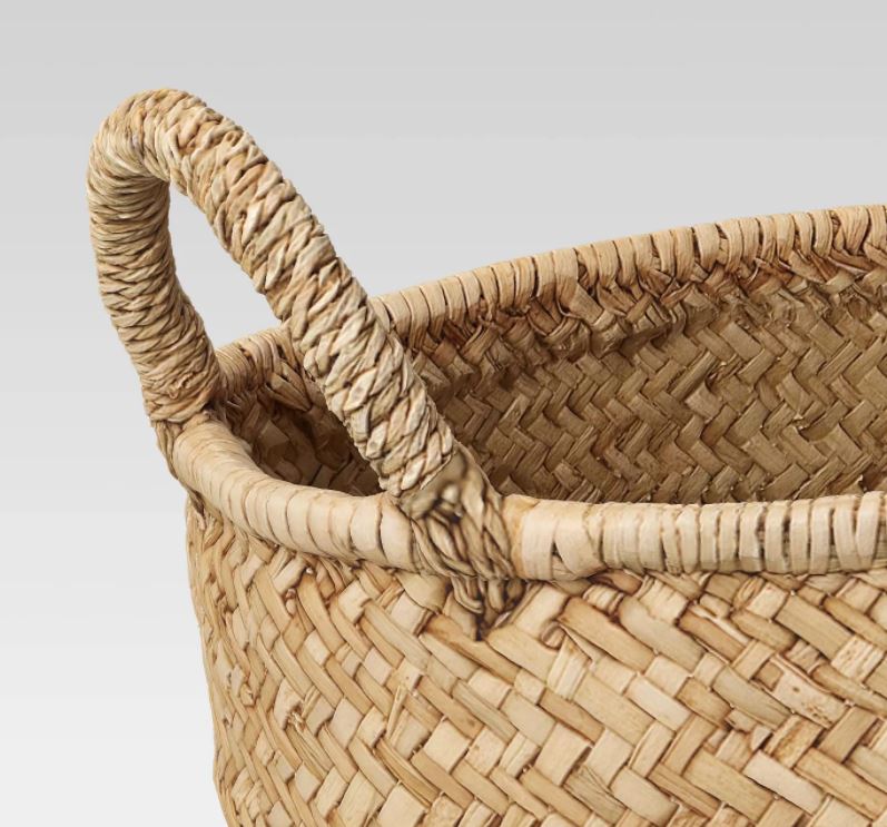 11" x 17" Braided Straw Basket Natural - Threshold