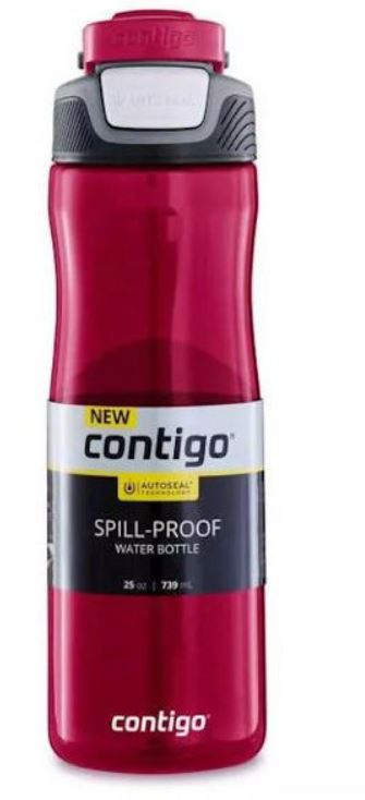 Contigo 25oz Autoseal Fit Water Bottle Red