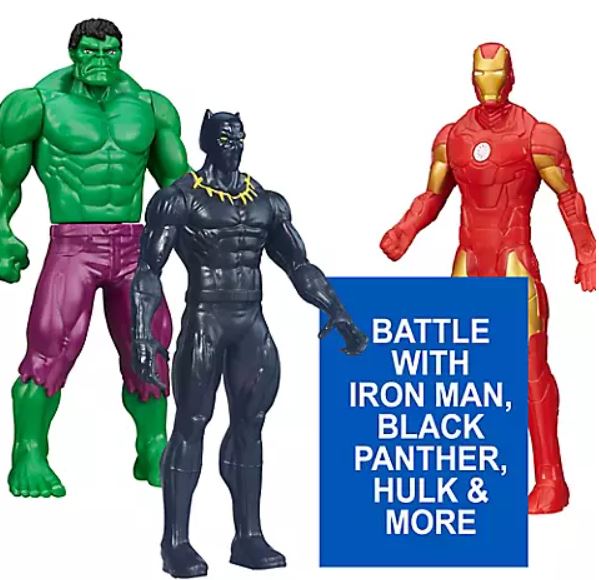 Marvel Avengers 6" Action Figures - Iron Man, Hulk, Black Panther, Captain America, Spider Man, Ant Man, War Machine & Falcon, 8 Figure Set
