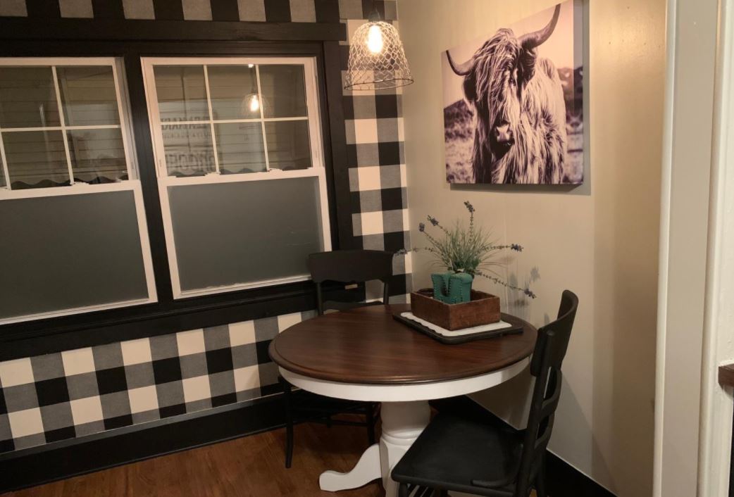 Buffalo Plaid Peel & Stick Wallpaper Black - Threshold