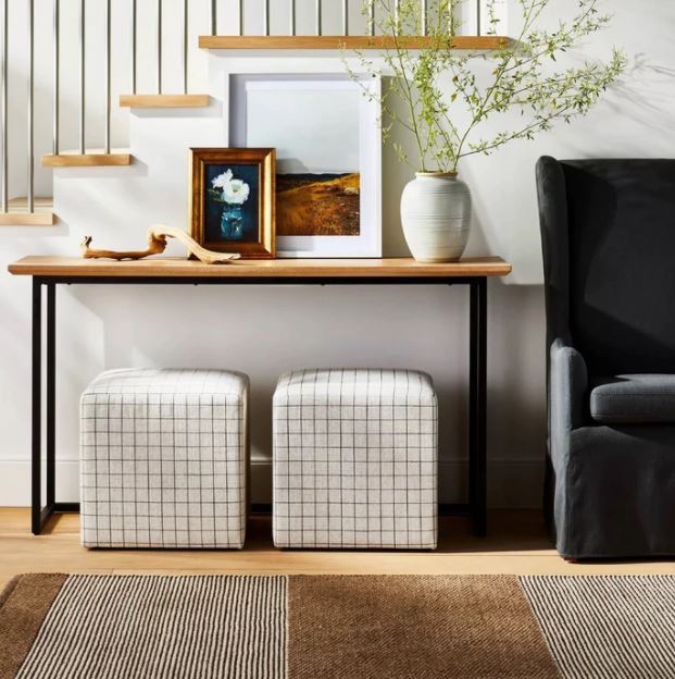 Lynwood Square Upholstered Cube - Threshold™ designed with Studio McGee