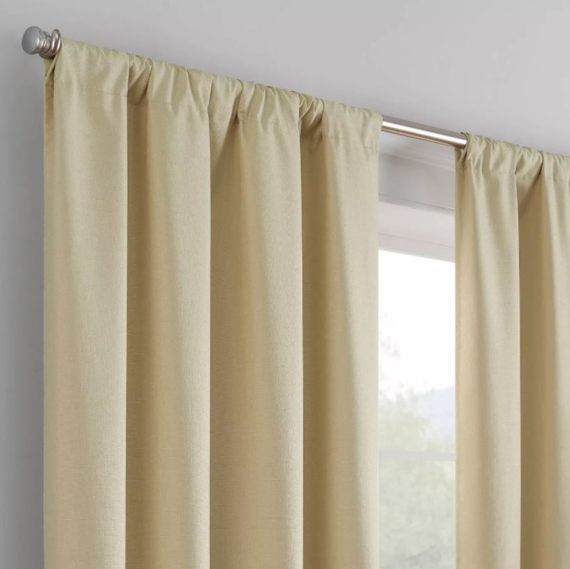 84"x42" Kendall Thermaback Blackout Curtain Panel Tan - Eclipse