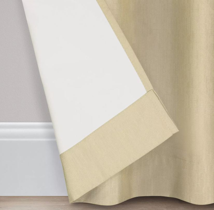 84"x42" Kendall Thermaback Blackout Curtain Panel Tan - Eclipse