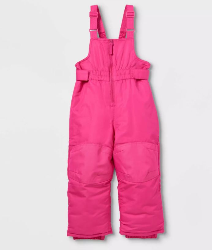 Toddler Girls' Snow Bib - Cat & Jack Pink 4T