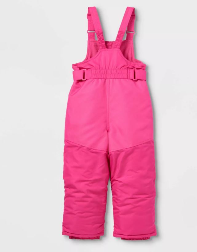 Toddler Girls' Snow Bib - Cat & Jack Pink 4T